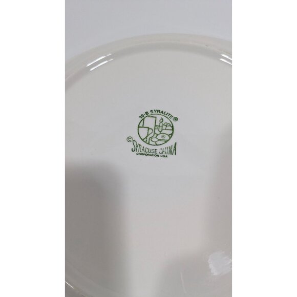 Syracuse Syralite Pheasant Bird Dinner Plate Vintage Pastel Accents Collectible - Picture 12 of 12